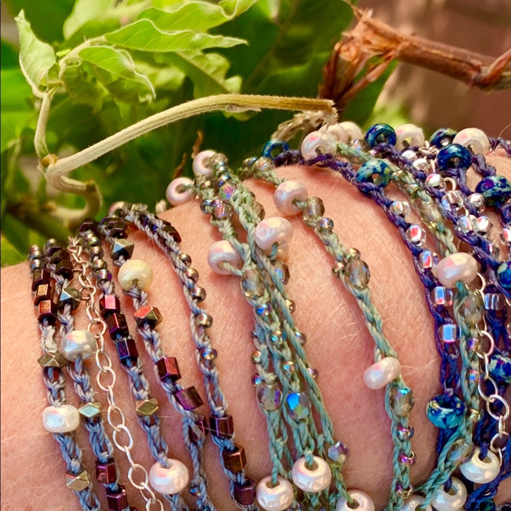 Crocheted Wraps in Amazing Colors,SS,14KGF clasps